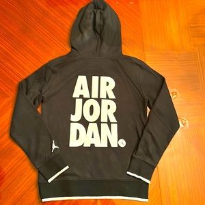 Jordan jump man black hoodie size Large